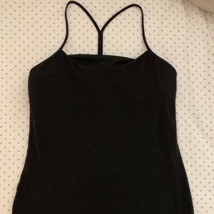 LULULEMON POWER Y TANK - BLACK